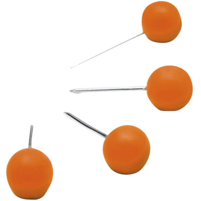 Prikbordspeld Nobo oranje 100 stuks