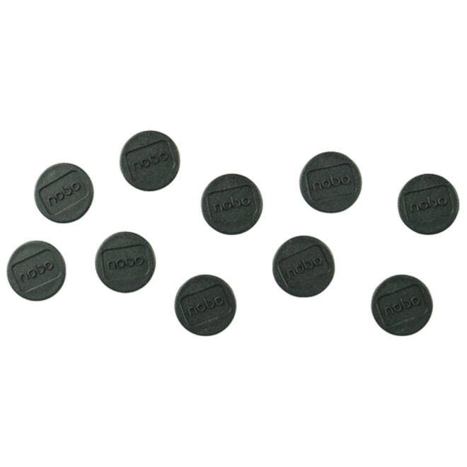 Magneet Nobo 24mm 600gr zwart 10stuks