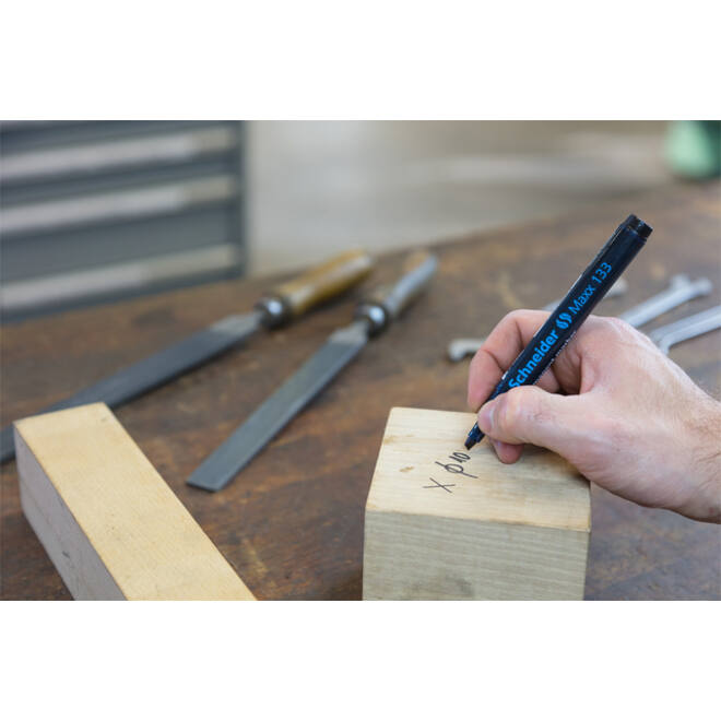 Viltstift Schneider Maxx 133 beitel 1-4mm zwart