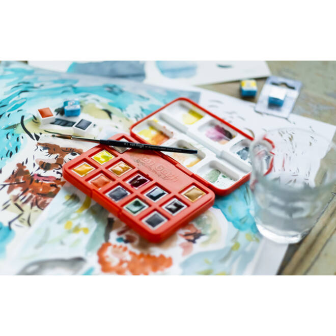 Aquarelverf Talens Van Gogh x Van Gogh Museum set à 12 kleuren assorti