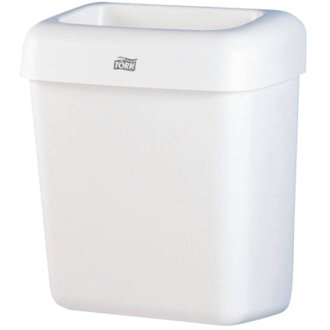 Afvalbak Tork B2 open inworp 20 liter wit 226100