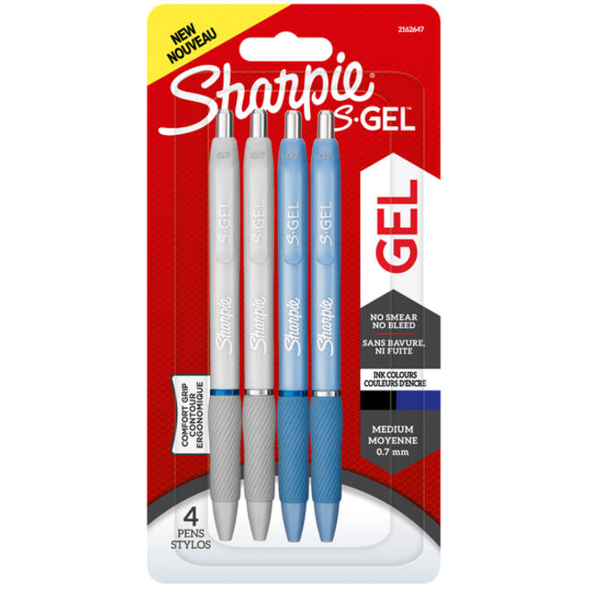 Gelschrijver Sharpie S-Gel Fashion medium assorti blister à 4 stuks