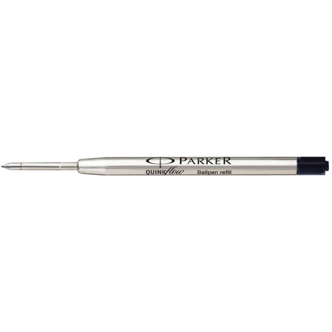 Balpenvulling Parker Quinkflow medium zwart blister à 3 stuks