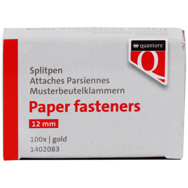 Splitpen Quantore 12mm 100 stuks goud