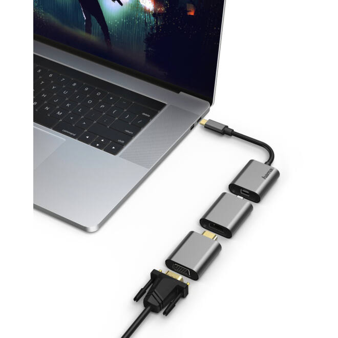 Adapter Hama Video 6-in-1 aluminium
