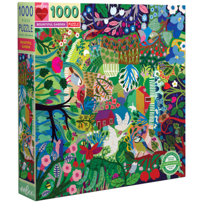 Puzzel Eeboo Bountiful Garden 1000 stuks