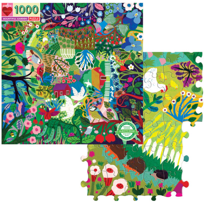 Puzzel Eeboo Bountiful Garden 1000 stuks
