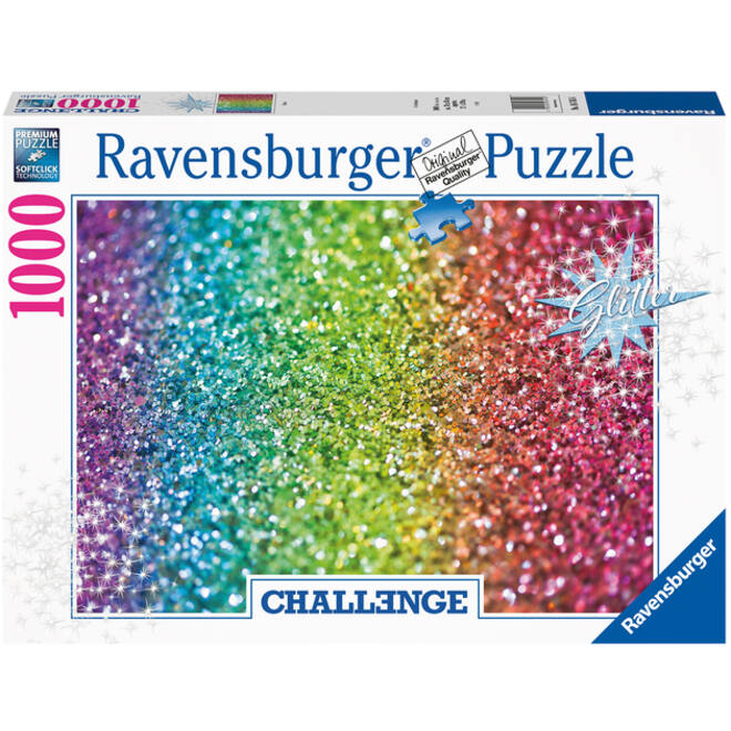 Puzzel Ravensburger Glitter challenge 1000 stukjes