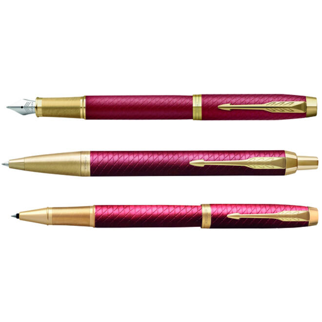 Balpen Parker IM Premium deep red medium blister à 1 stuk