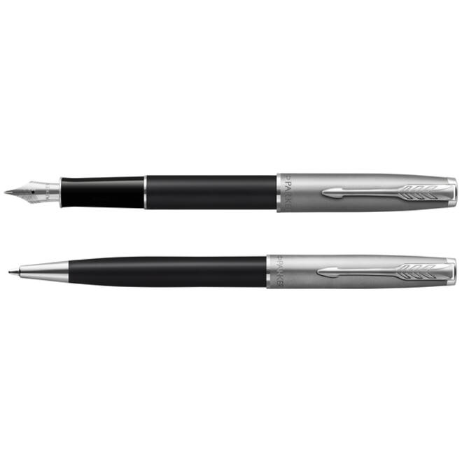 Vulpen Parker Sonnet Essential black lacquer CT medium