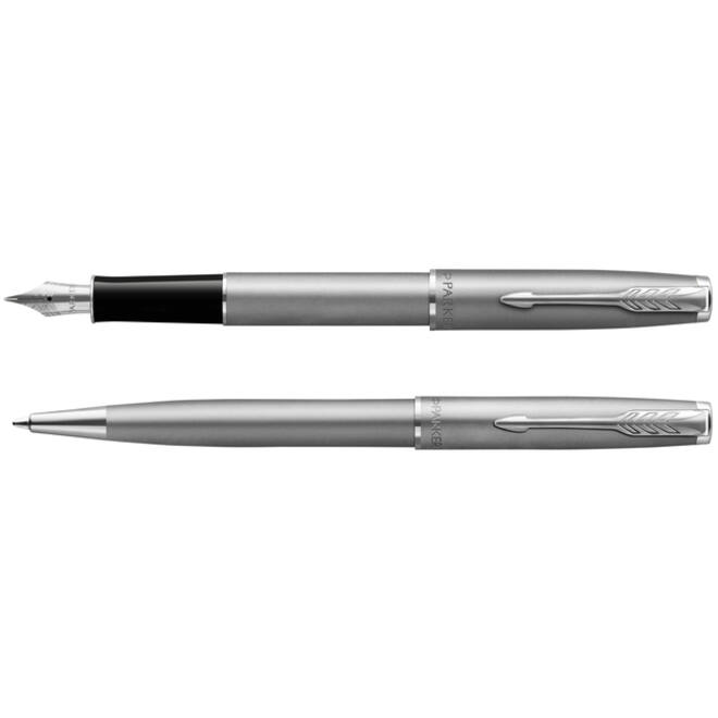 Vulpen Parker Sonnet Essential sandblasted stainless steel lacquer CT medium