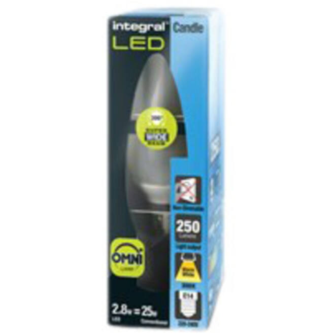 Ledlamp Integral E14 2700K warm wit 2W 250lumen