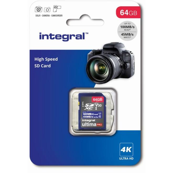 Geheugenkaart Integral SDHC-XC 64GB