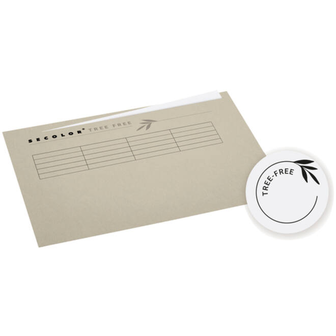 Vouwmap Djois Tree-Free A4 ongelijk 226gr beige