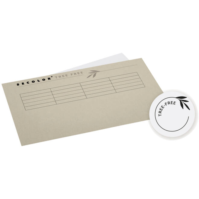 Vouwmap Djois Tree-Free folio gelijk 226gr grijs