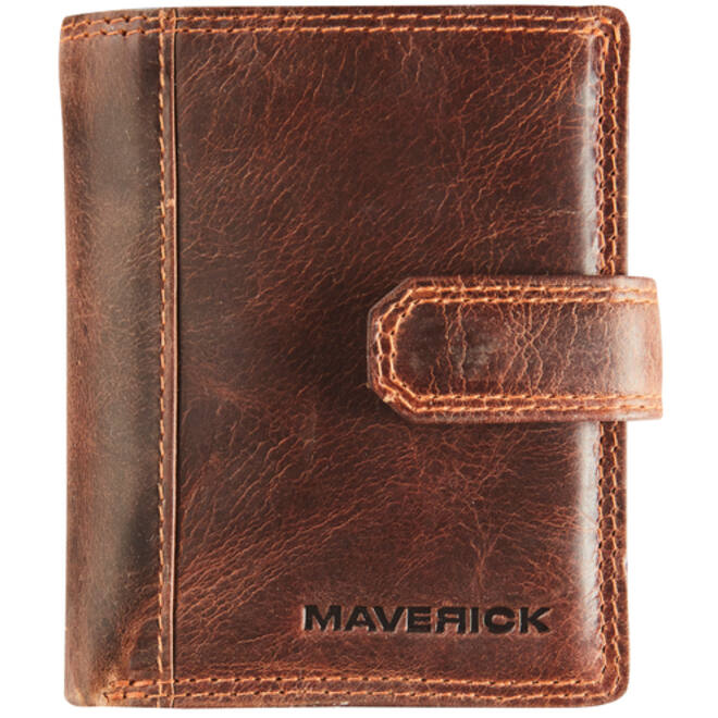 Kaarthouder Maverick The Original super compact RFID leer bruin