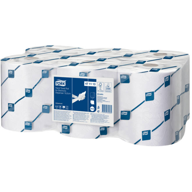 Handdoekrol Tork H12 voor sensorsystemen Advanced 2-laags wit 471113