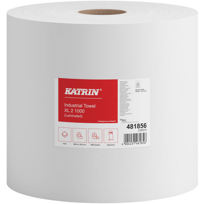 Poetspapier Katrin XL 2-laags 360m wit 481856