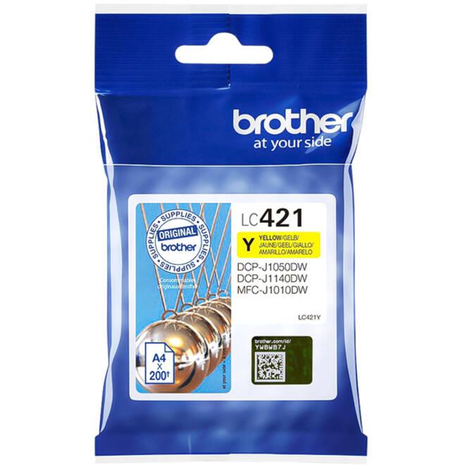 Inktcartridge Brother LC-421Y geel
