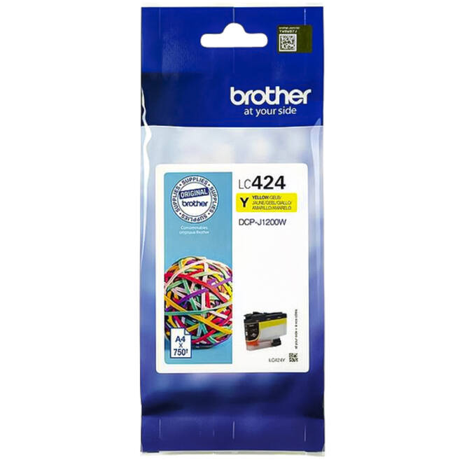 Inktcartridge Brother LC-424Y geel
