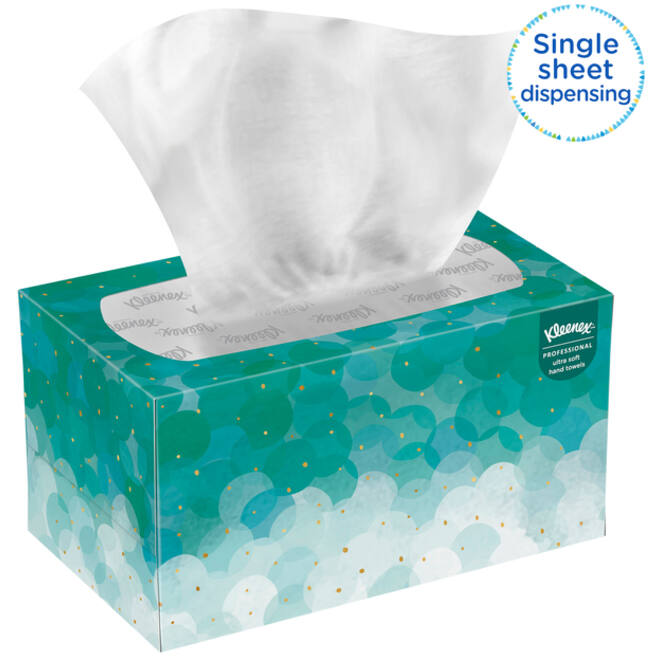 Handdoek Kleenex Ultra i-vouw 1-laags dispenserdoos 70vel wit 1126