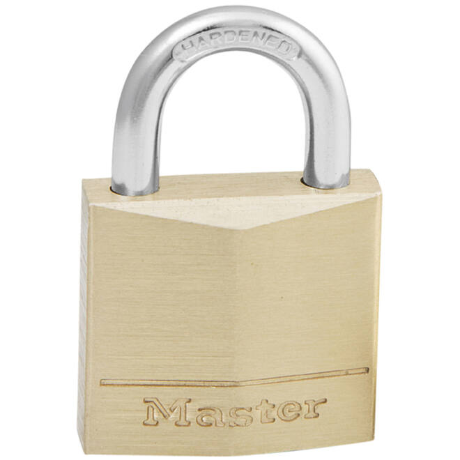Hangslot MasterLock messing 30mm