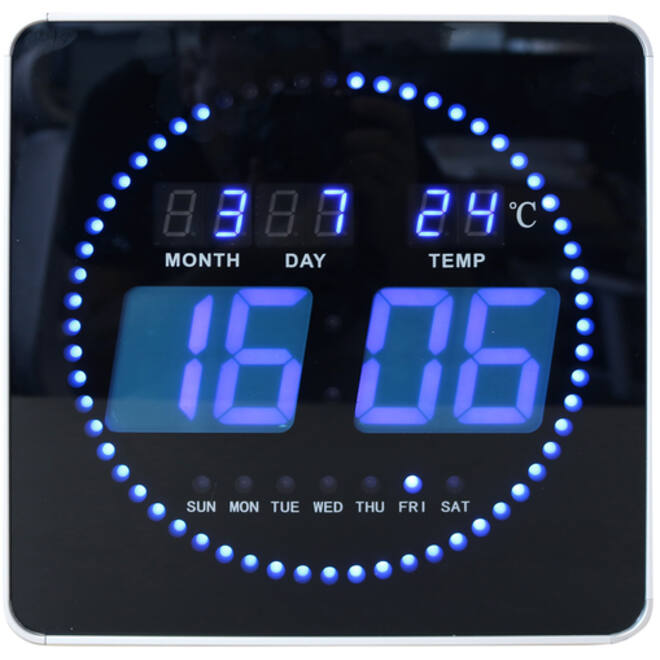 Wandklok Unilux Flo led 28cmx28cm