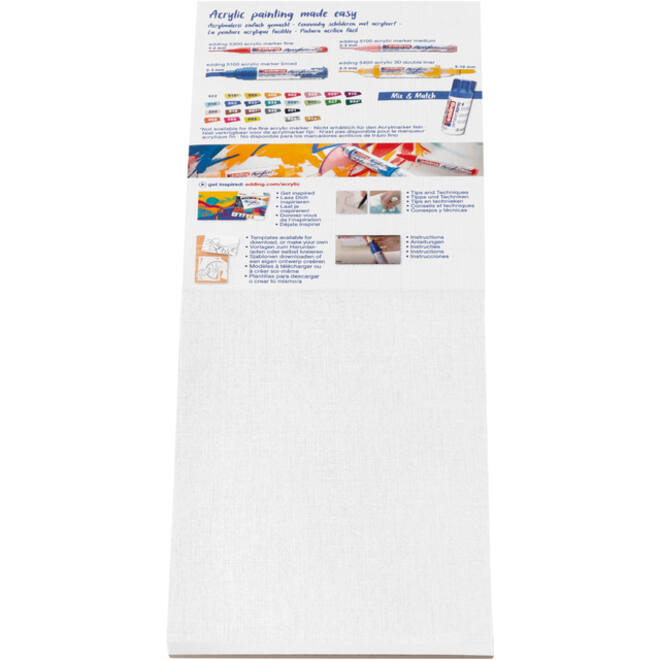 Olie- en Acrylblok edding 30010 A6 20 vel 300 gram wit