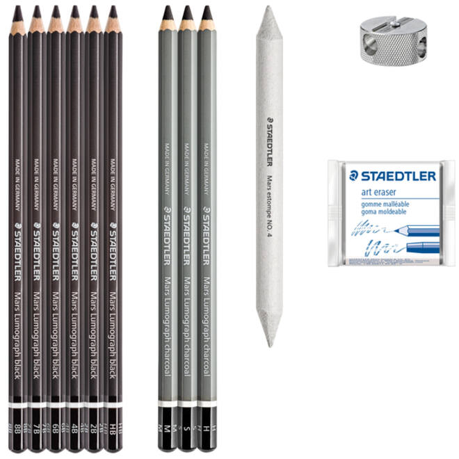Houtskoolpotloodset Staedtler Design Journey 12-delig