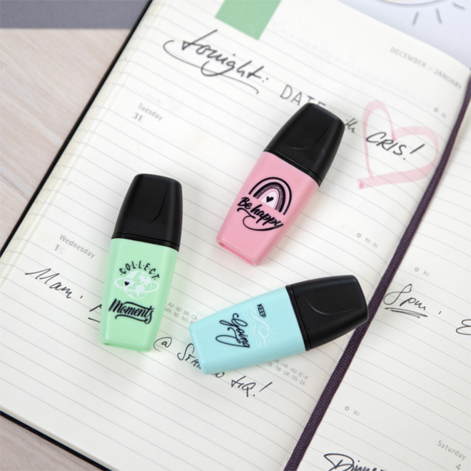 Markeerstift STABILO BOSS mini Pastellove assorti etui à 6 stuks