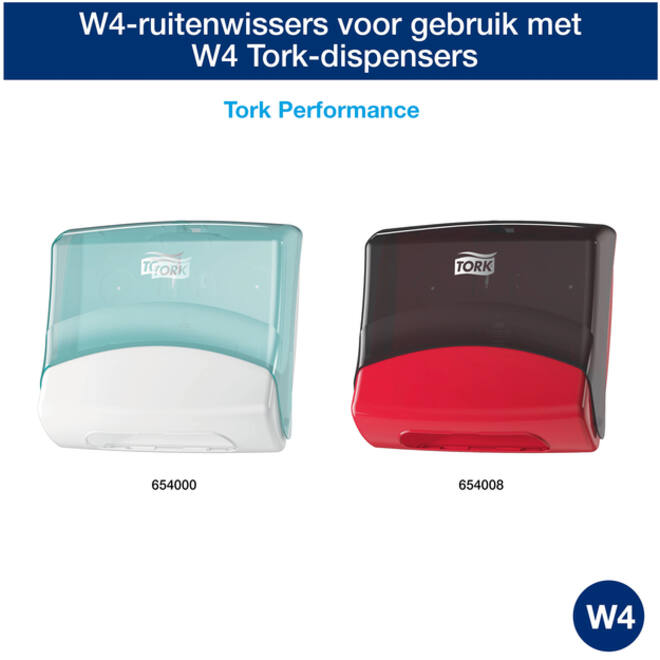 Reinigingsdoek Tork Heavy-Duty W4 multifunctioneel nonwoven 150 vel wit 530179