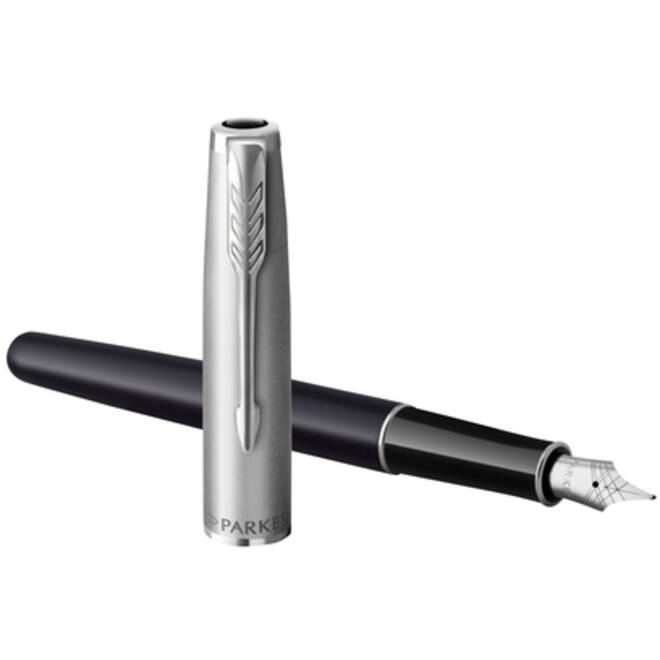 Vulpen Parker Sonnet Essential sandblasted CT matte black lacquer fijn