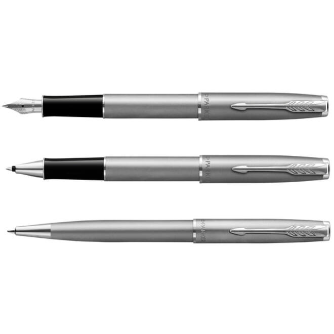 Vulpen Parker Sonnet Essential sandblasted stainless steel lacquer CT medium