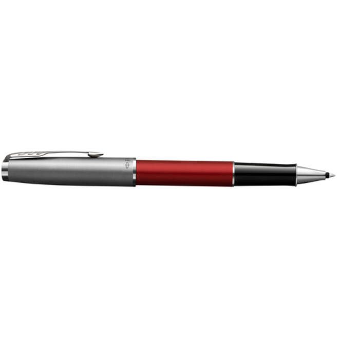 Rollerpen Parker Sonnet Sand Blasted Metal & Red Lacquer F