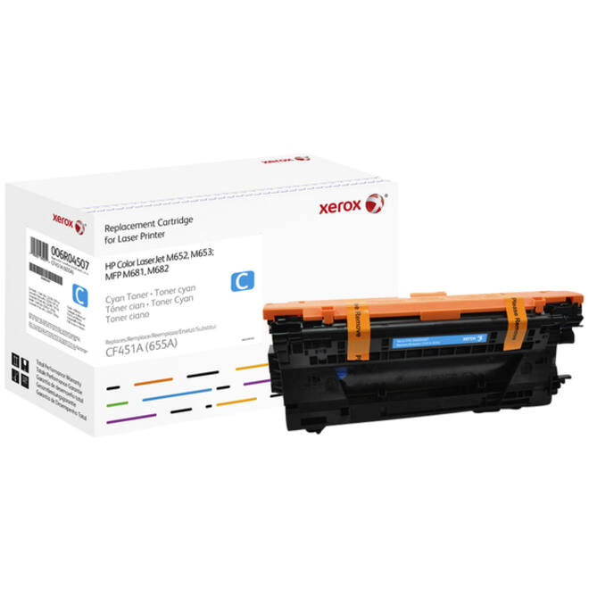 Tonercartridge Xerox alternatief tbv HP CF451A 655A blauw