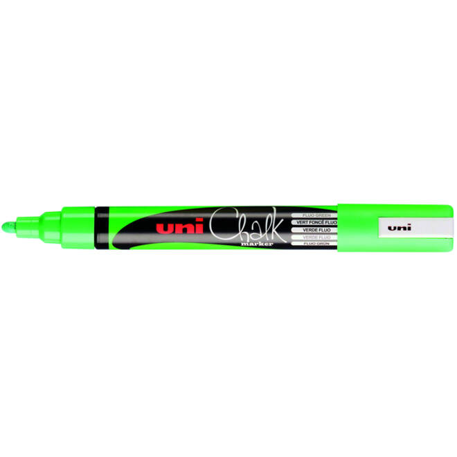 Krijtstift Uni-ball chalk rond 1.8-2.5mm fluor groen