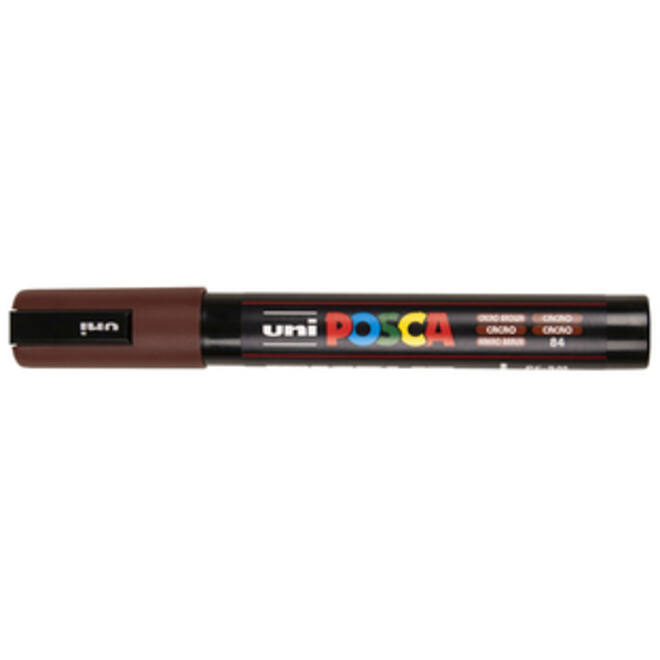 Verfstift Posca PC5M medium cacao bruin