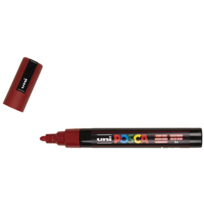 Verfstift Posca PC5M medium robijnrood