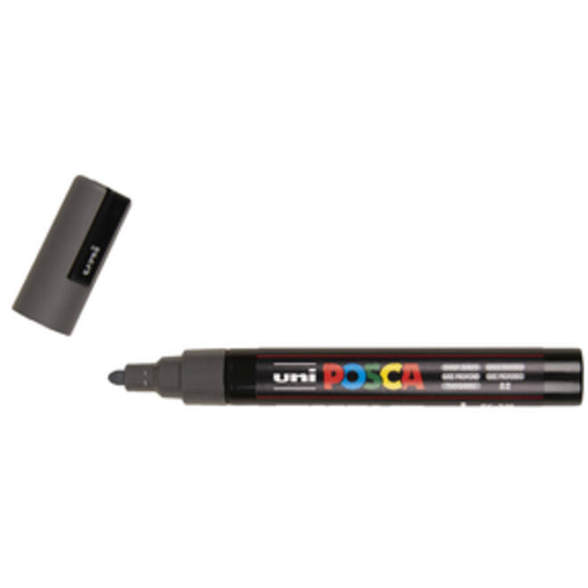 Verfstift Posca PC5M medium diepgrijs
