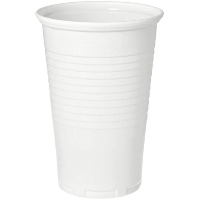 Beker IEZZY 200ml Ø70mm PP 100 stuks wit
