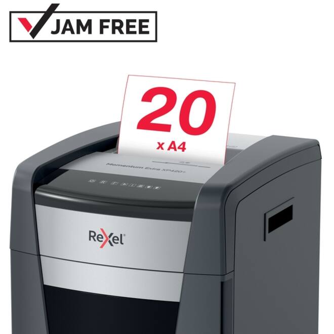 Papiervernietiger Rexel Momentum Extra XP420+ snippers 4x35mm