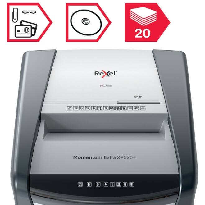 Papiervernietiger Rexel Momentum Extra XP520+ snippers 2x15mm