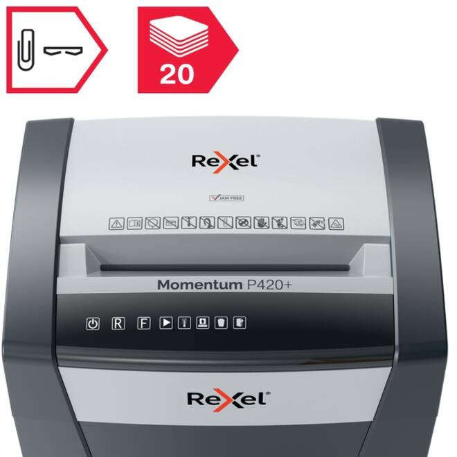 Papiervernietiger Rexel Momentum P420+ snippers 4x35mm