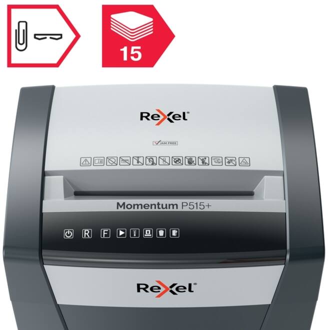 Papiervernietiger Rexel Momentum P515+ snippers 2x15mm