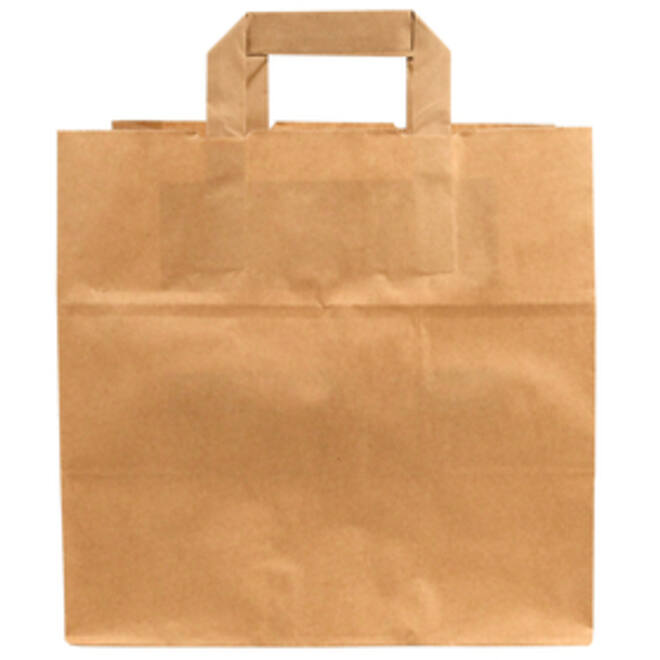 Tas IEZZY kraft papier 26x17x25cm (bxdxh) bruin 250 stuks