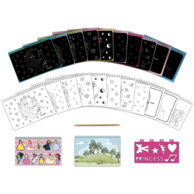 Knutselset Totum Disney Princess scratchbook
