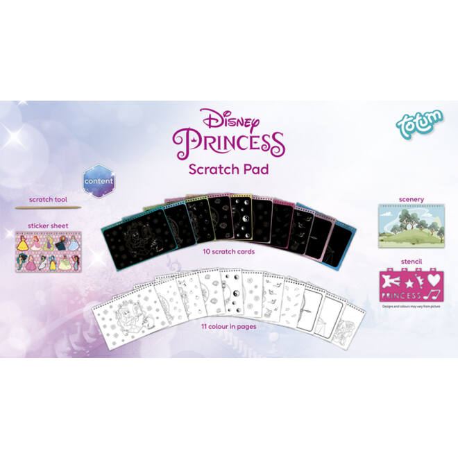 Knutselset Totum Disney Princess scratchbook