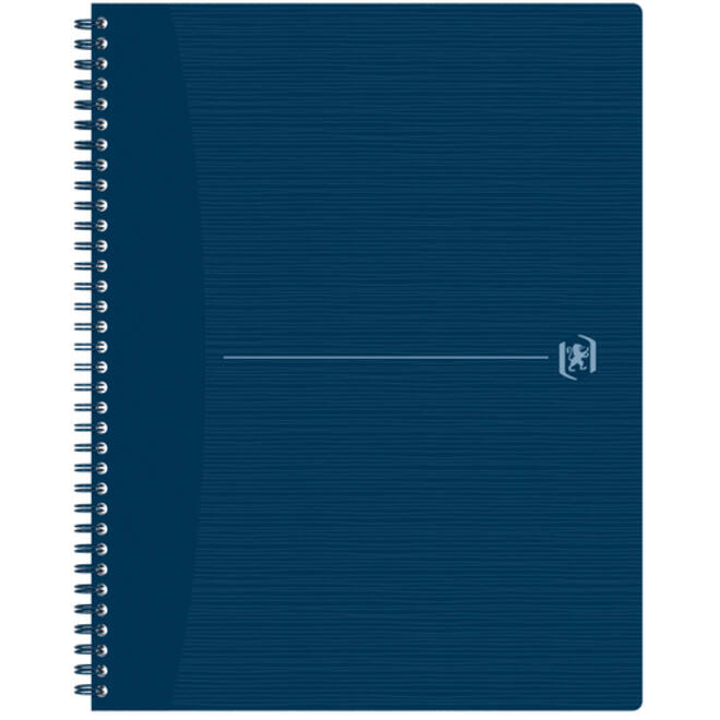 Spiraalblok Oxford Origin A4+ lijn 140 pagina's 80gr blauw