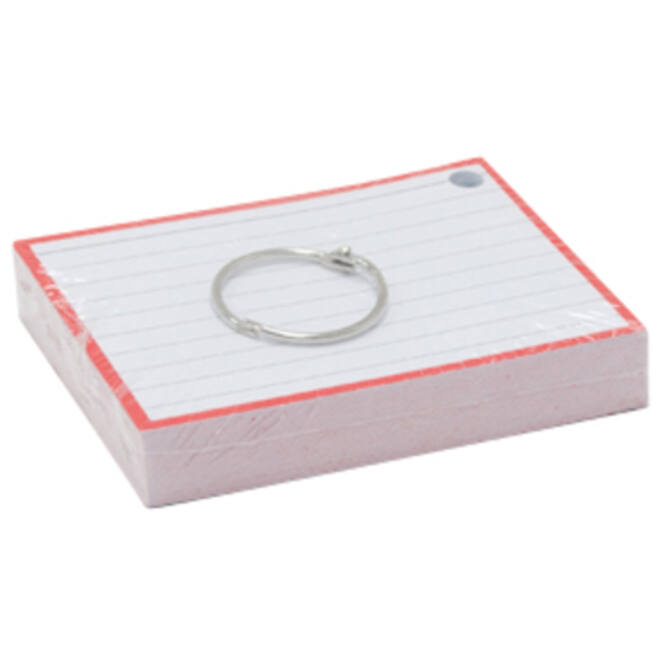 Flashcards A7 Rood incl. clipring