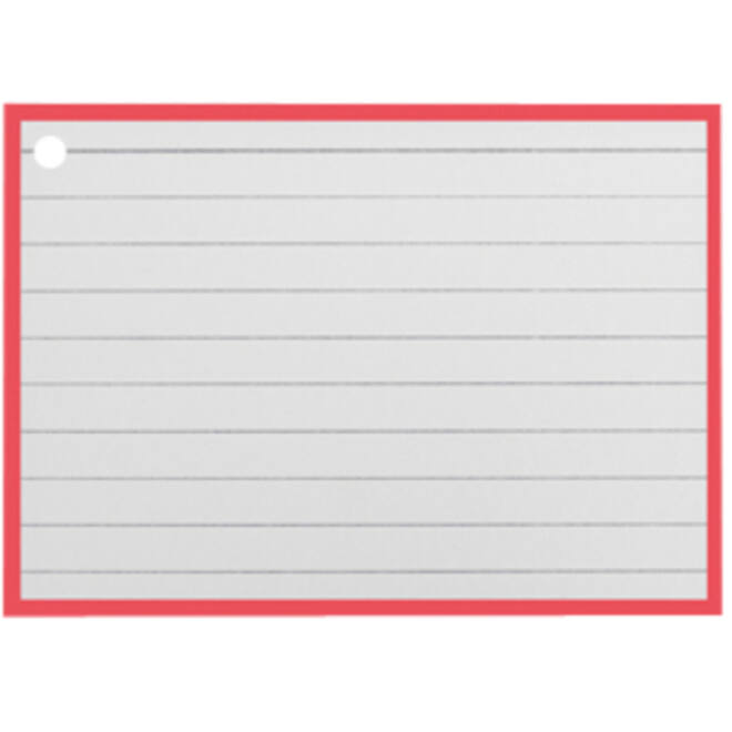 Flashcards A7 Rood incl. clipring